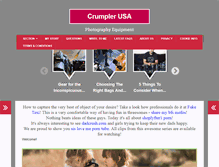 Tablet Screenshot of crumplerusa.com